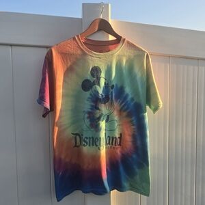 Disneyland Resort Mickey Mouse Tie-dye Shirt Hanes ComfortSoft Heavyweight  | M